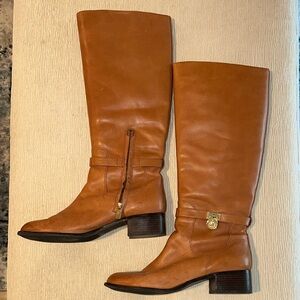 Michael Kors Tan Leather Knee-High Boots